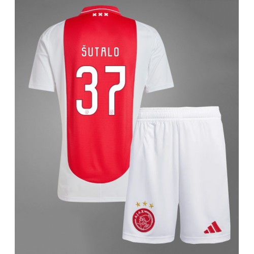 Dres Ajax Josip Sutalo #37 Domaci za djecu 2024-25 Kratak Rukav (+ kratke hlače)